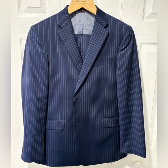 Tommy Hilfiger Navy Pinstripe Men's Suit - Picture 1 of 13